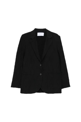 Bomullsblend Blazer Jacka