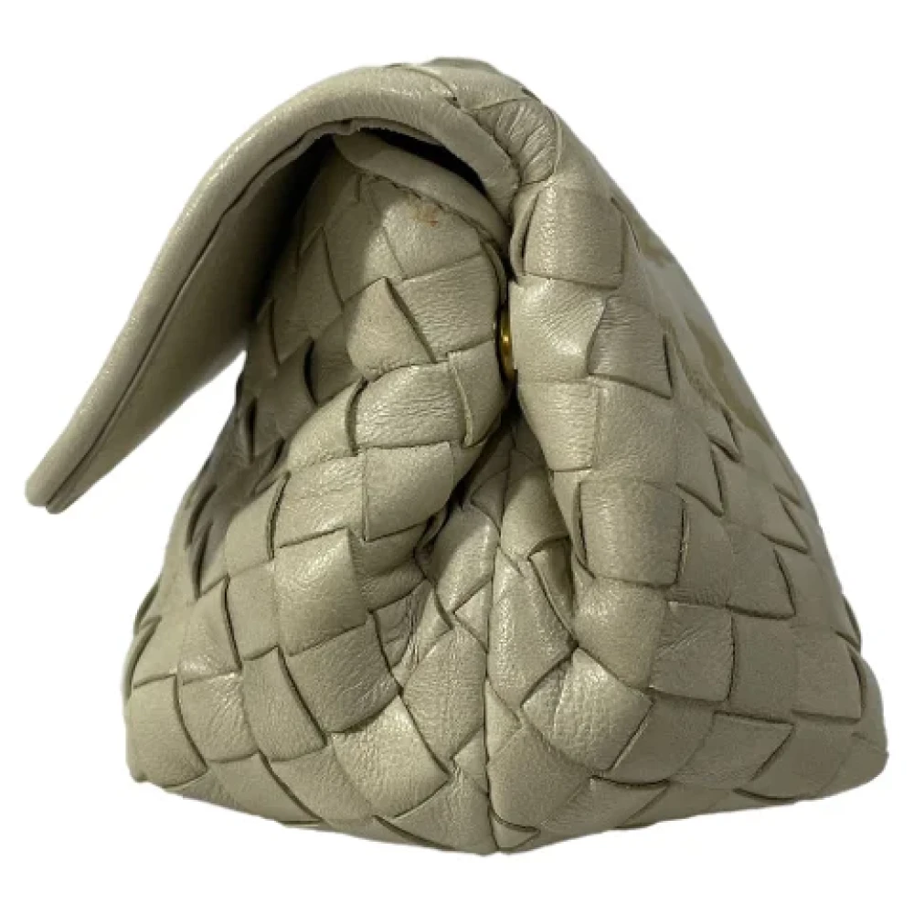 Bottega Veneta Vintage Pre-owned Leather clutches Beige Dames