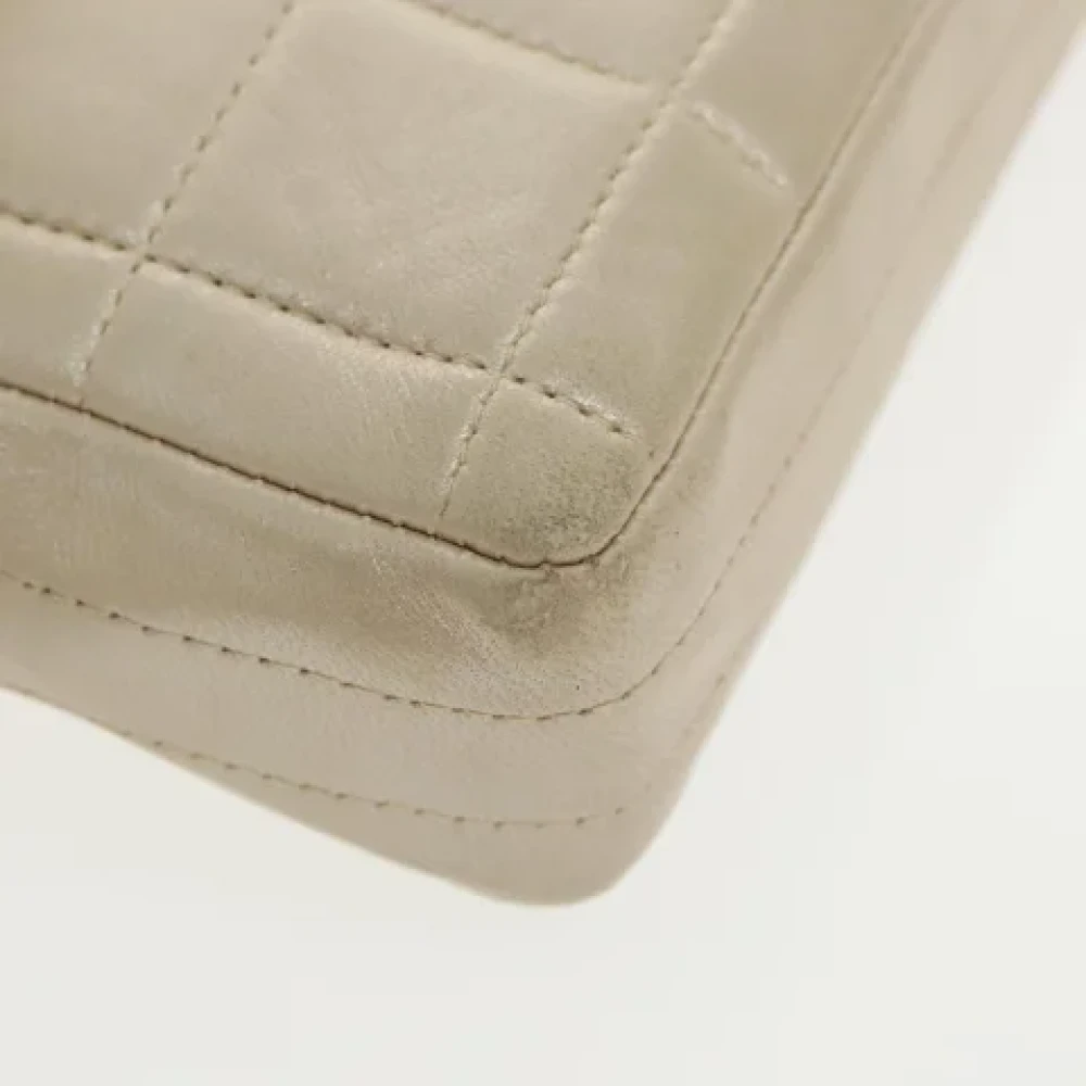 Chanel Vintage Pre-owned Leather shoulder-bags Beige Dames