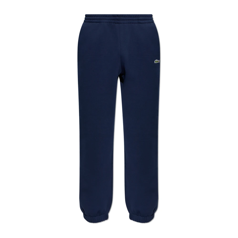 Lacoste Men's Blue Sweatpants, 2XL, Joggers With Logo Patch