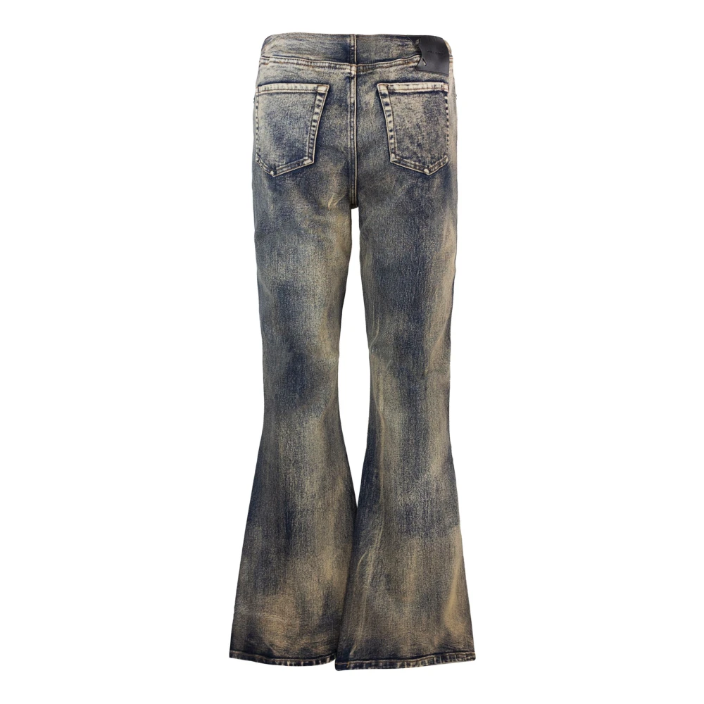 Daily Paper Blauwe Jeans met Uitlopende Pijpen Blue Dames