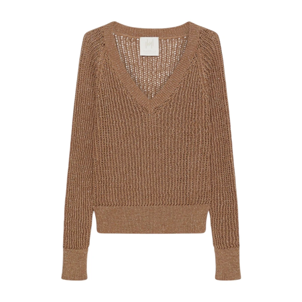 Knitwear > V-neck Knitwear - - Marella - Modalova