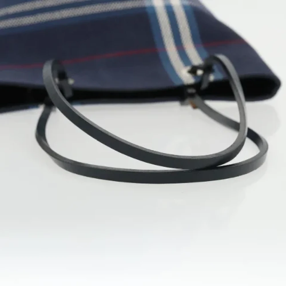 Burberry Vintage Pre-owned Canvas handbags Blue Dames