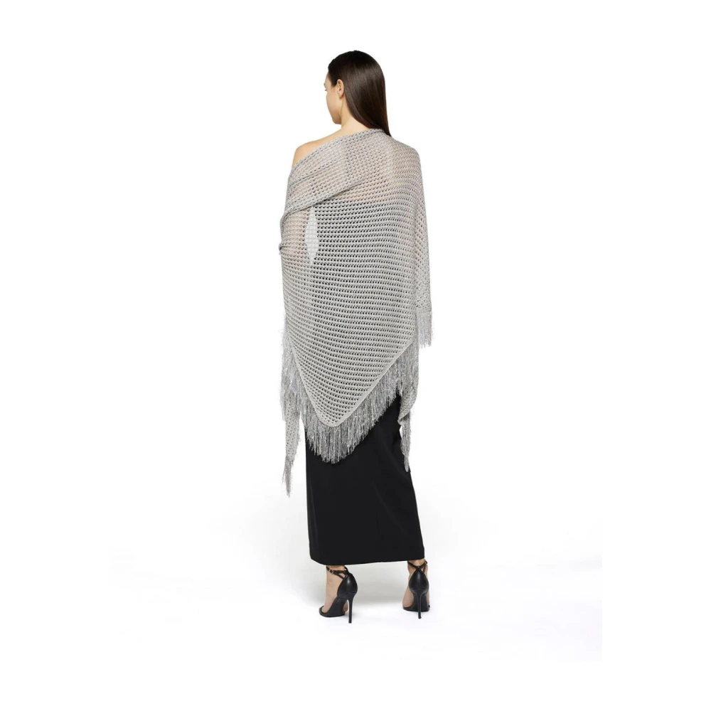 Simona Corsellini Viscose Sjaal Gray Dames