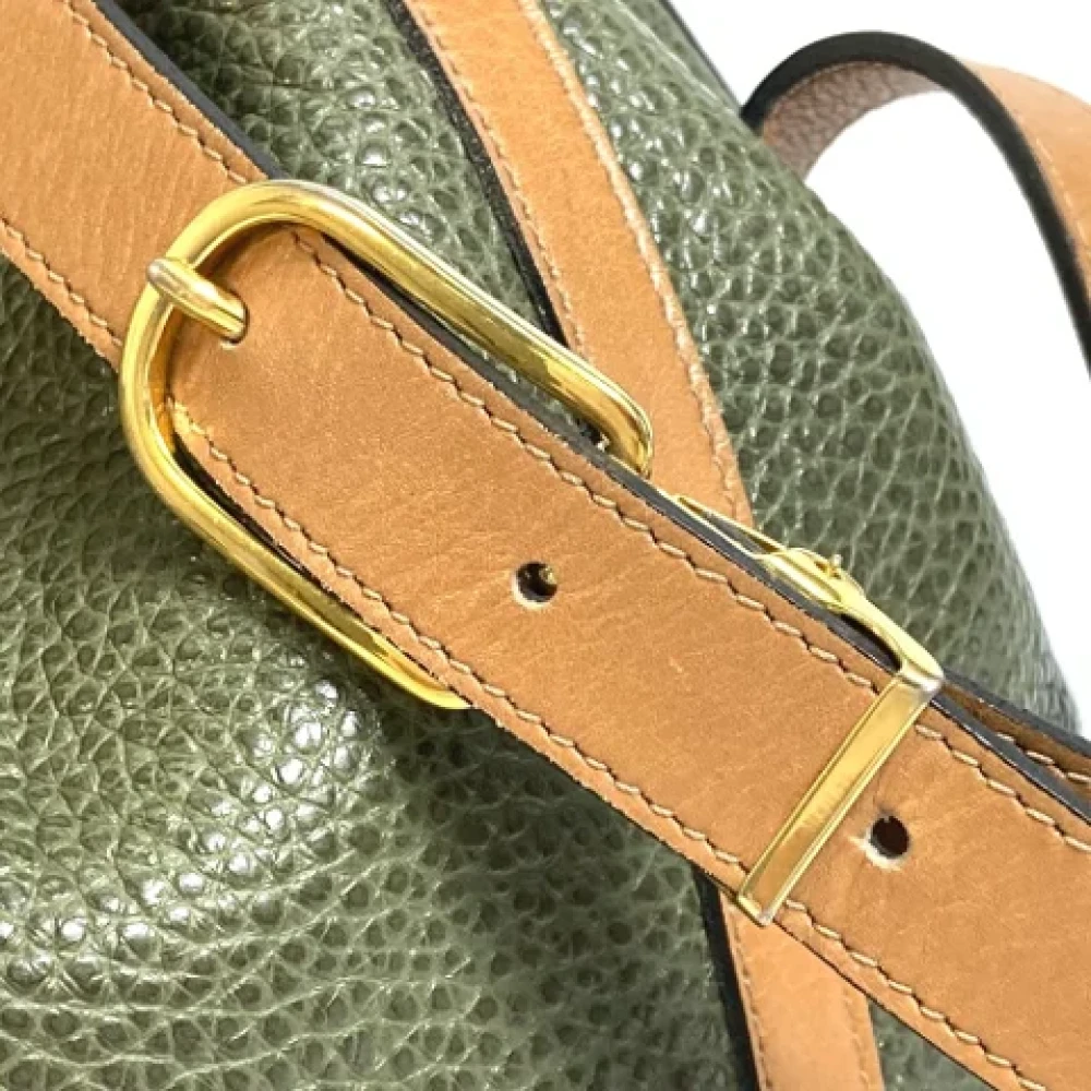 Dior Vintage Pre-owned Leather dior-bags Green Dames