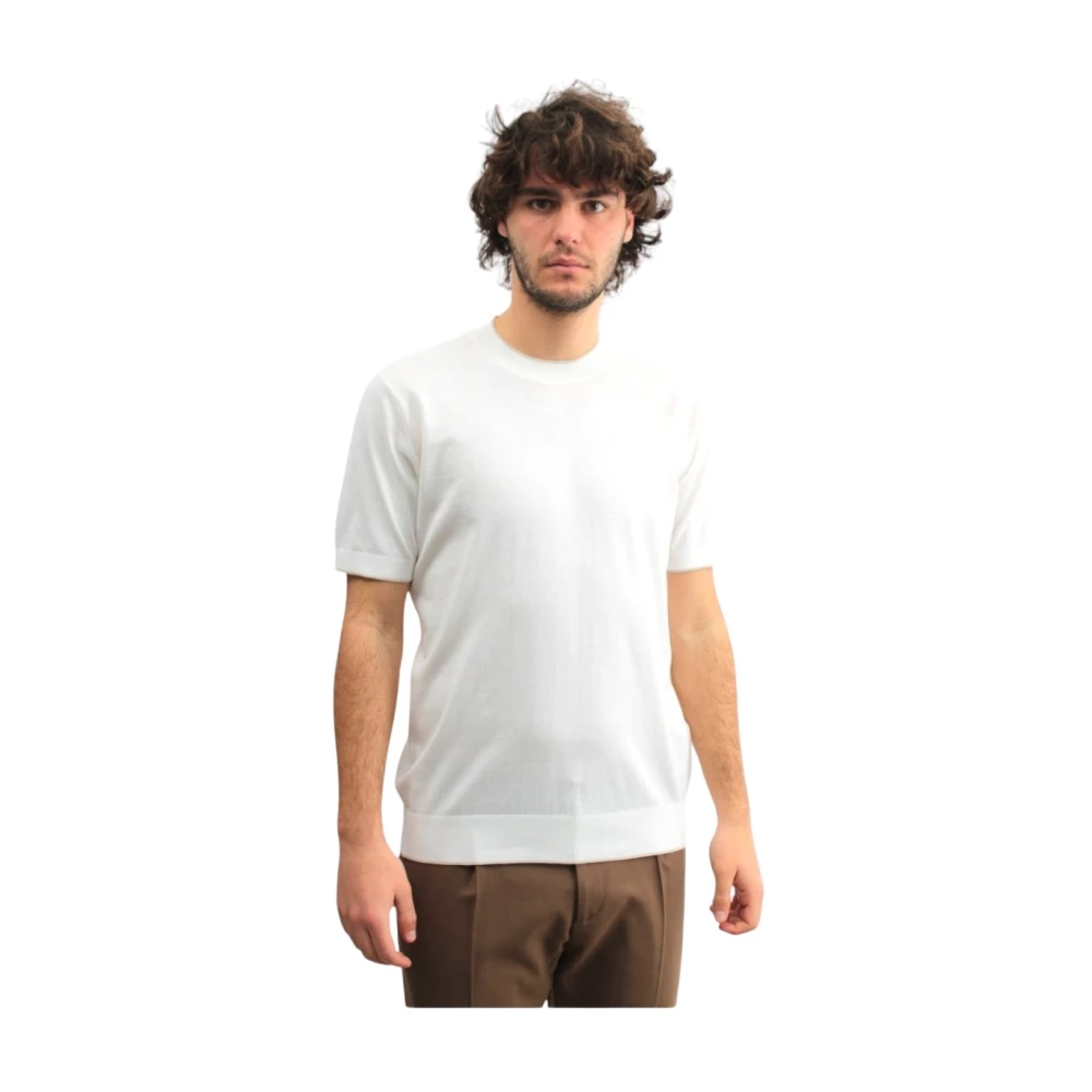 Paolo Pecora Wit Crew Neck T-shirt White Heren