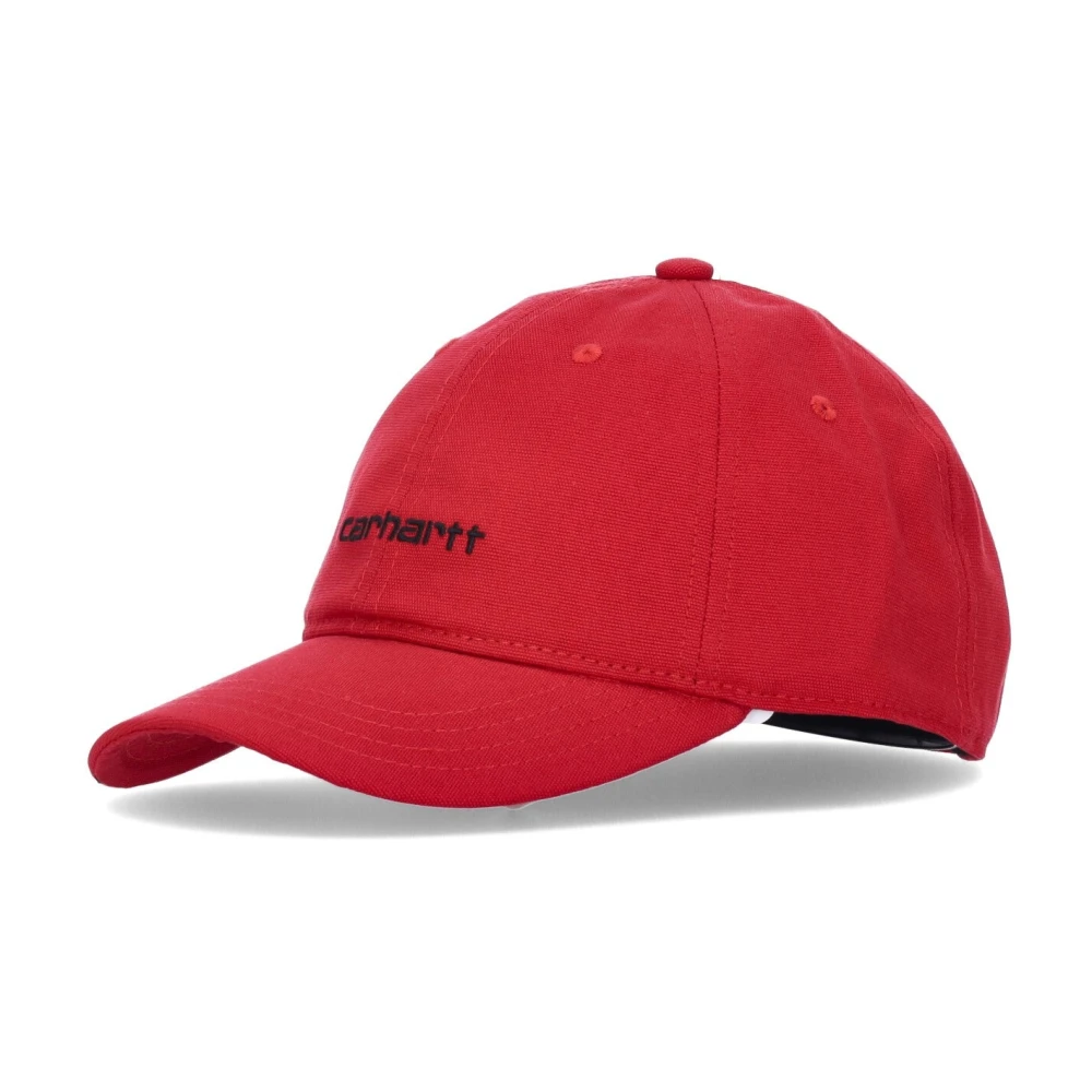 Carhartt WIP Gebogen Klep Canvas Script Cap Rocket Red Unisex