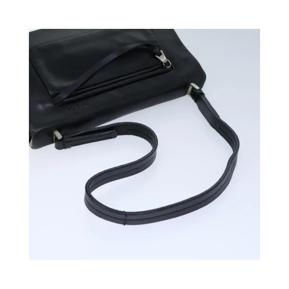 Prada Vintage Pre-owned Leather prada-bags Black Dames