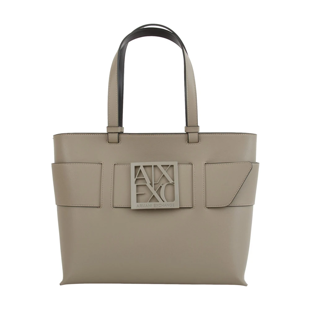 Armani Exchange Grå Shoppingväska