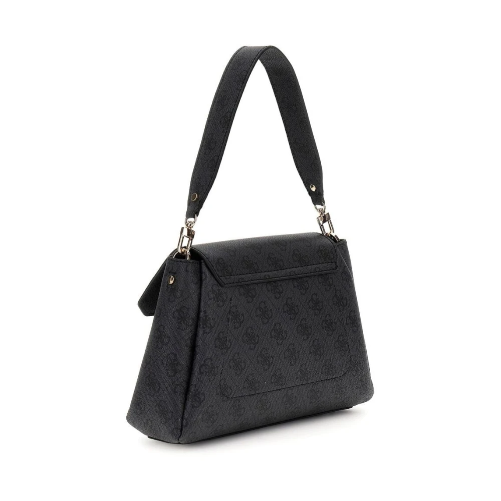 Guess Stijlvolle Schoudertas met Ritssluiting Black Dames