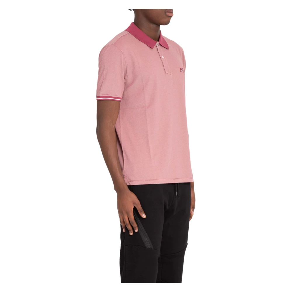 C.P. Company Piquet Polo Shirt in 577 Pink Heren