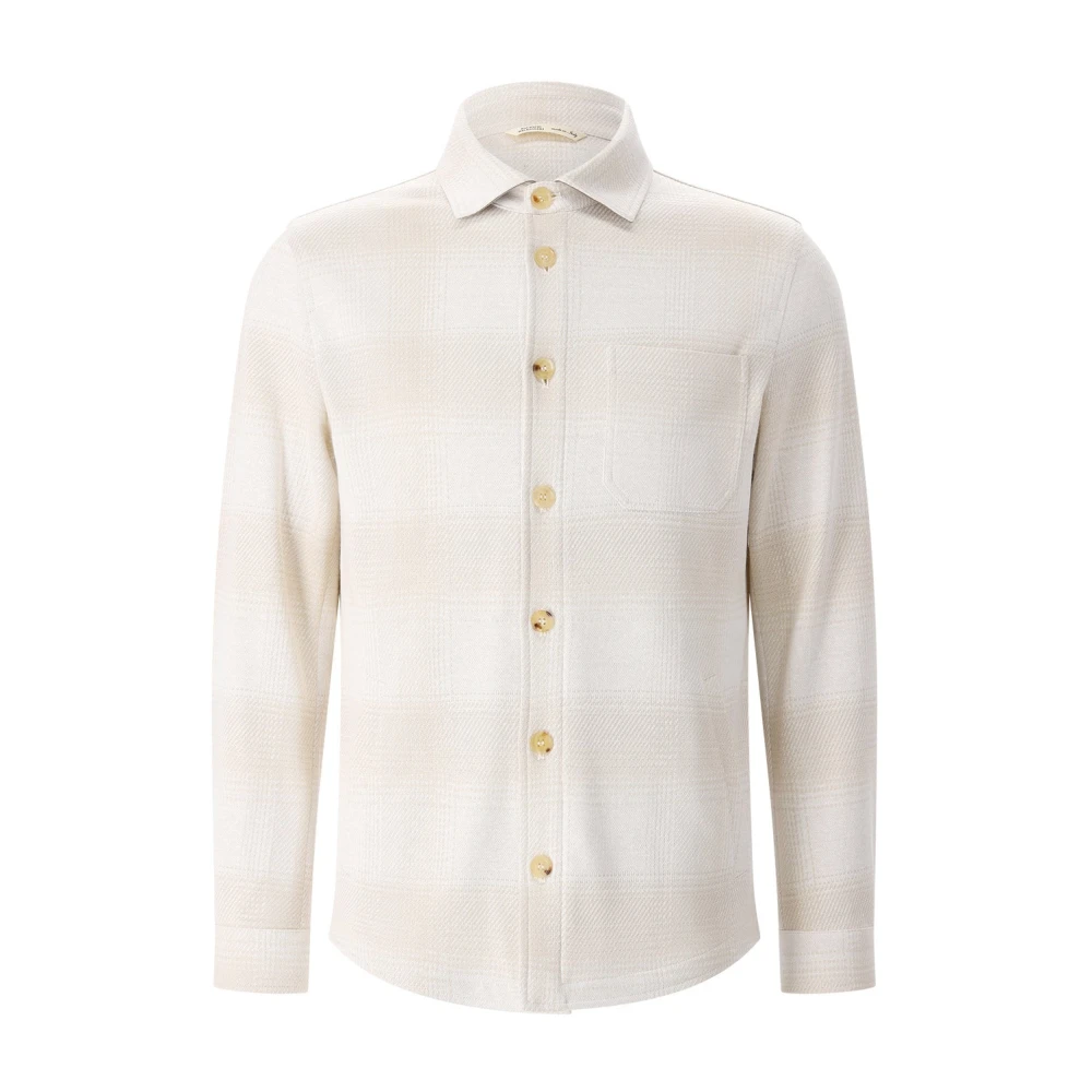 Maurizio Baldassari Mannelijk Beige Overshirt