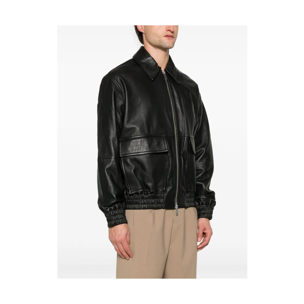 Studio Nicholson Zwarte Oversized Ritsjas Black Heren