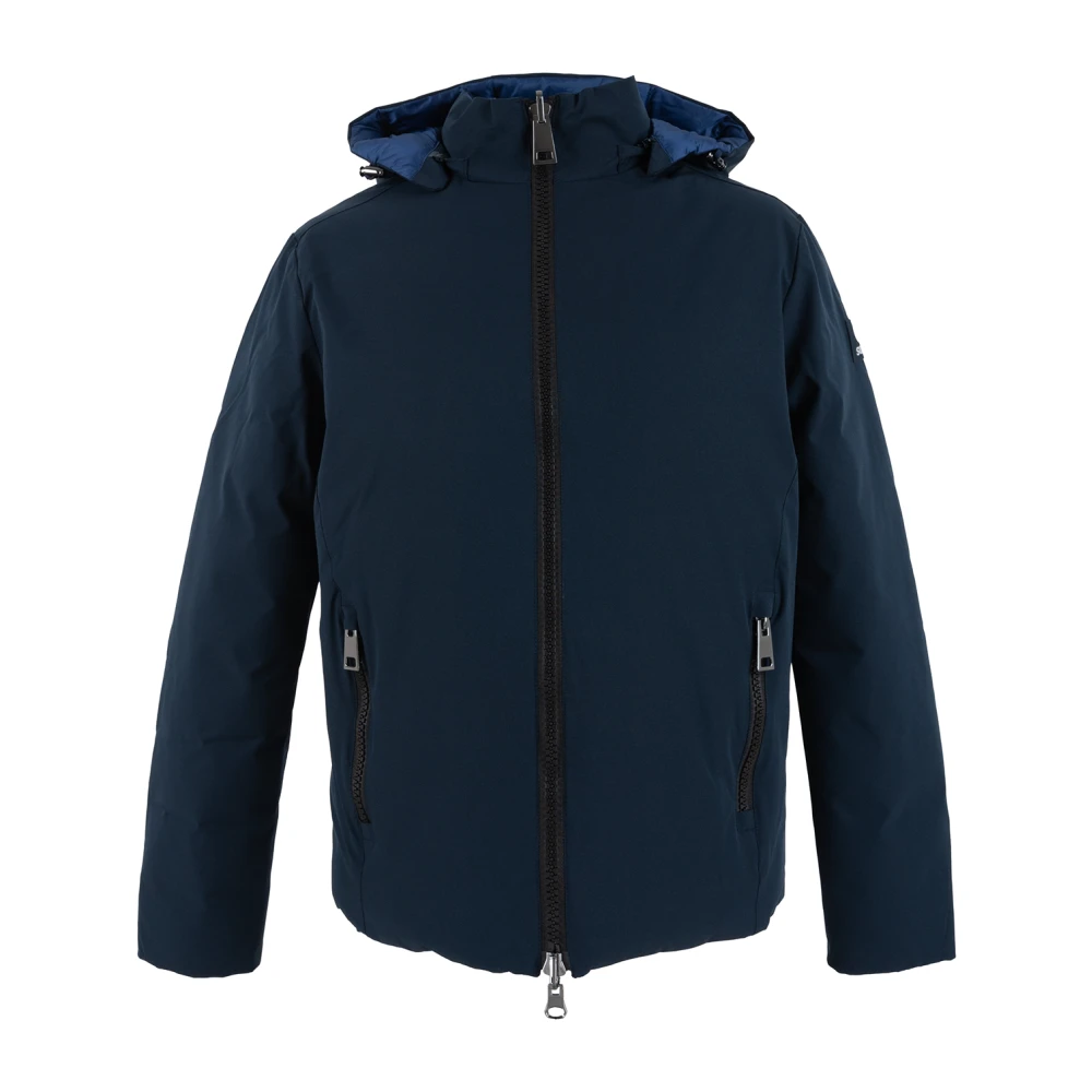 Suns Omkeerbare Blauwe Jas met Capuchon Blue Heren