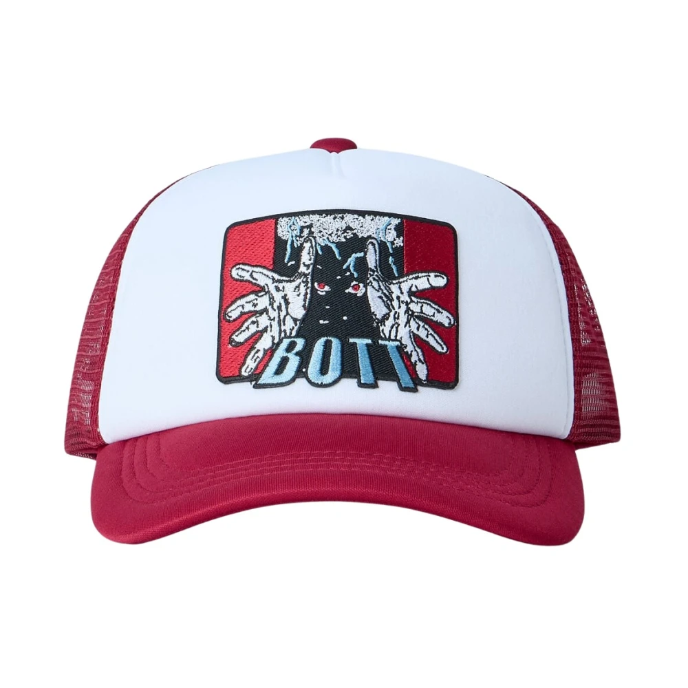 Bott Red The Hands Mesh-Back Trucker Cap - Male - Hats & Caps - One Size - Accessories