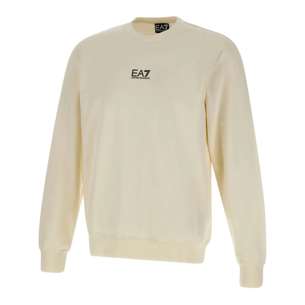 Emporio Armani Ea7 Men's White Core Identity Sweatshirt