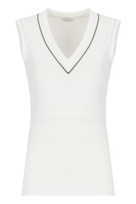 white-cotton-v-neck-sleeveless-top