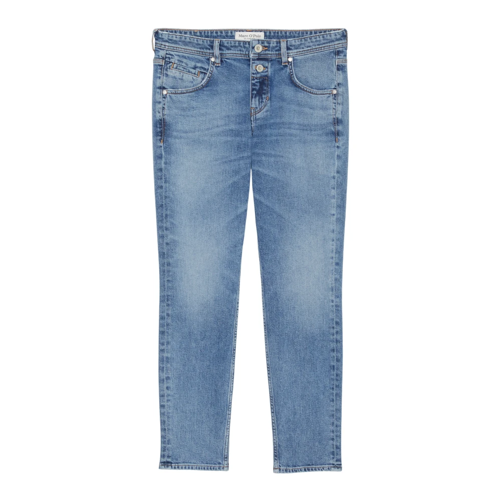 Marc O'Polo Boyfriend fit jeans met labeldetails