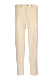Pantaloni Bianchi in Cotone con Design Minimale