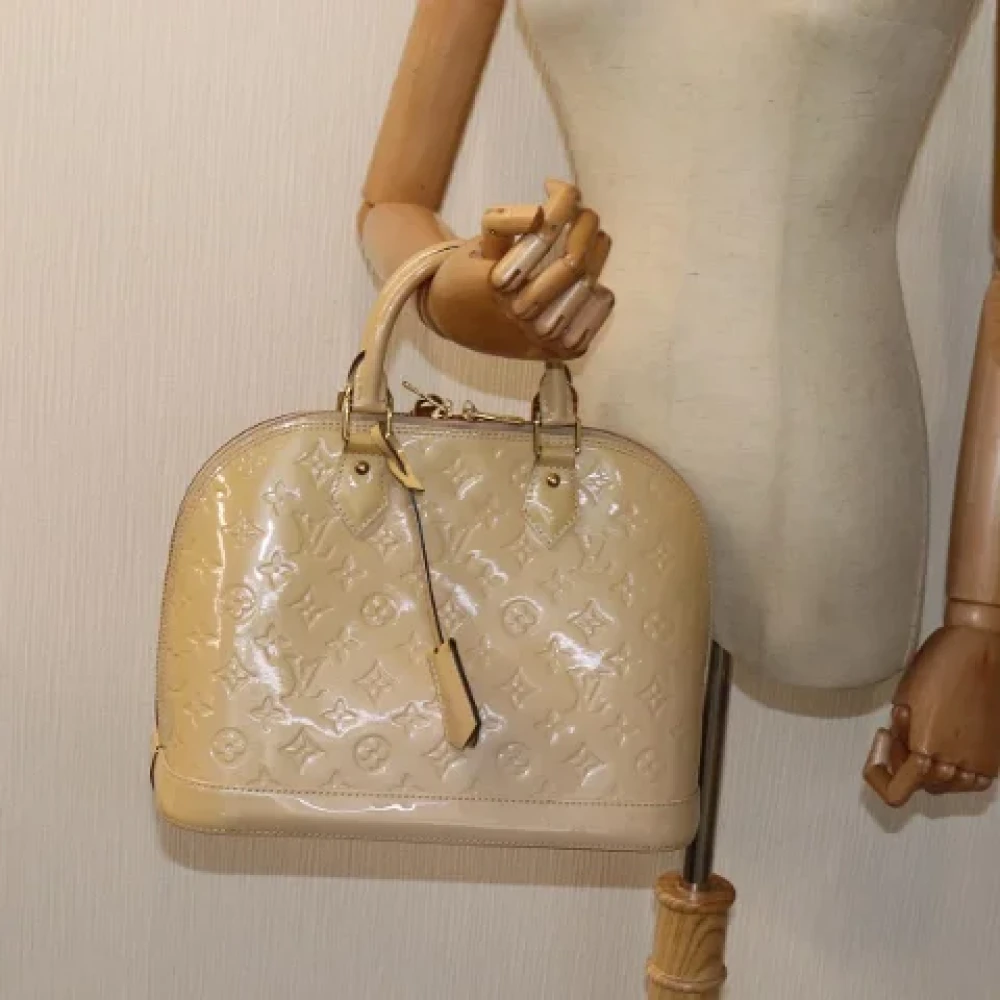 Chanel Vintage Pre-owned Leather chanel-bags Beige Dames