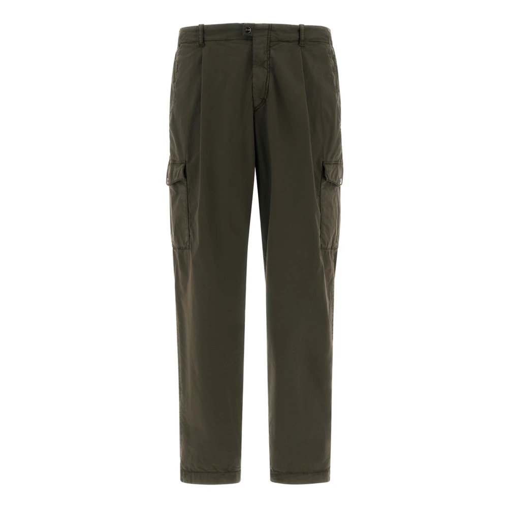 Herno Uomo Verde Pantaloni Larghi