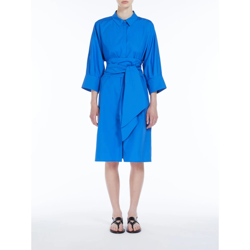 Max Mara Shirt Dresses Blue Dames