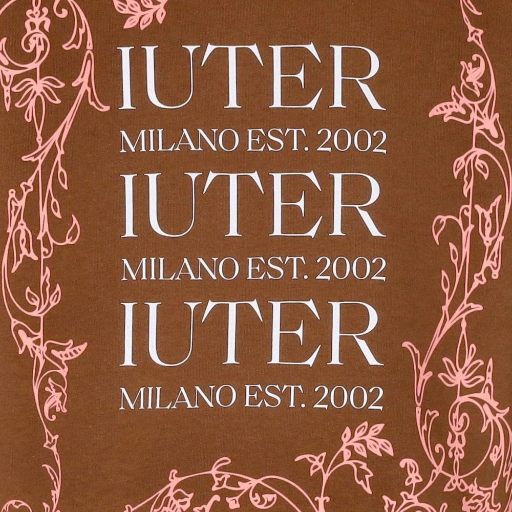 Iuter Bruine hoodie met kangoeroezak Brown Heren