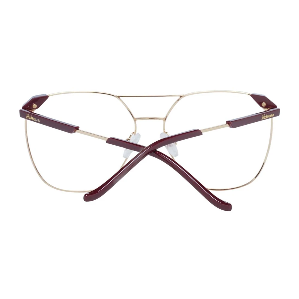 Ana Hickmann Gouden Aviator Metalen Optische Frames voor Vrouwen Yellow Dames