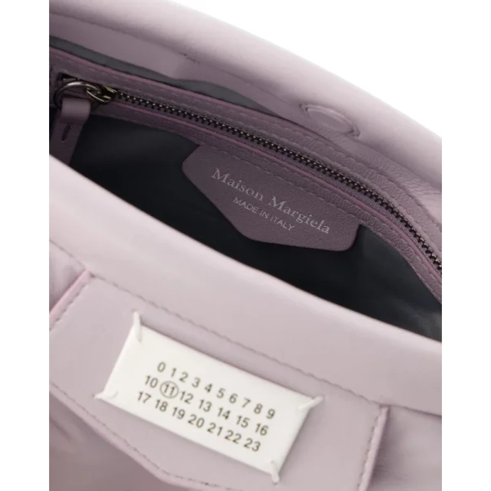 Maison Margiela Pre-owned Leather shoulder-bags Purple Dames
