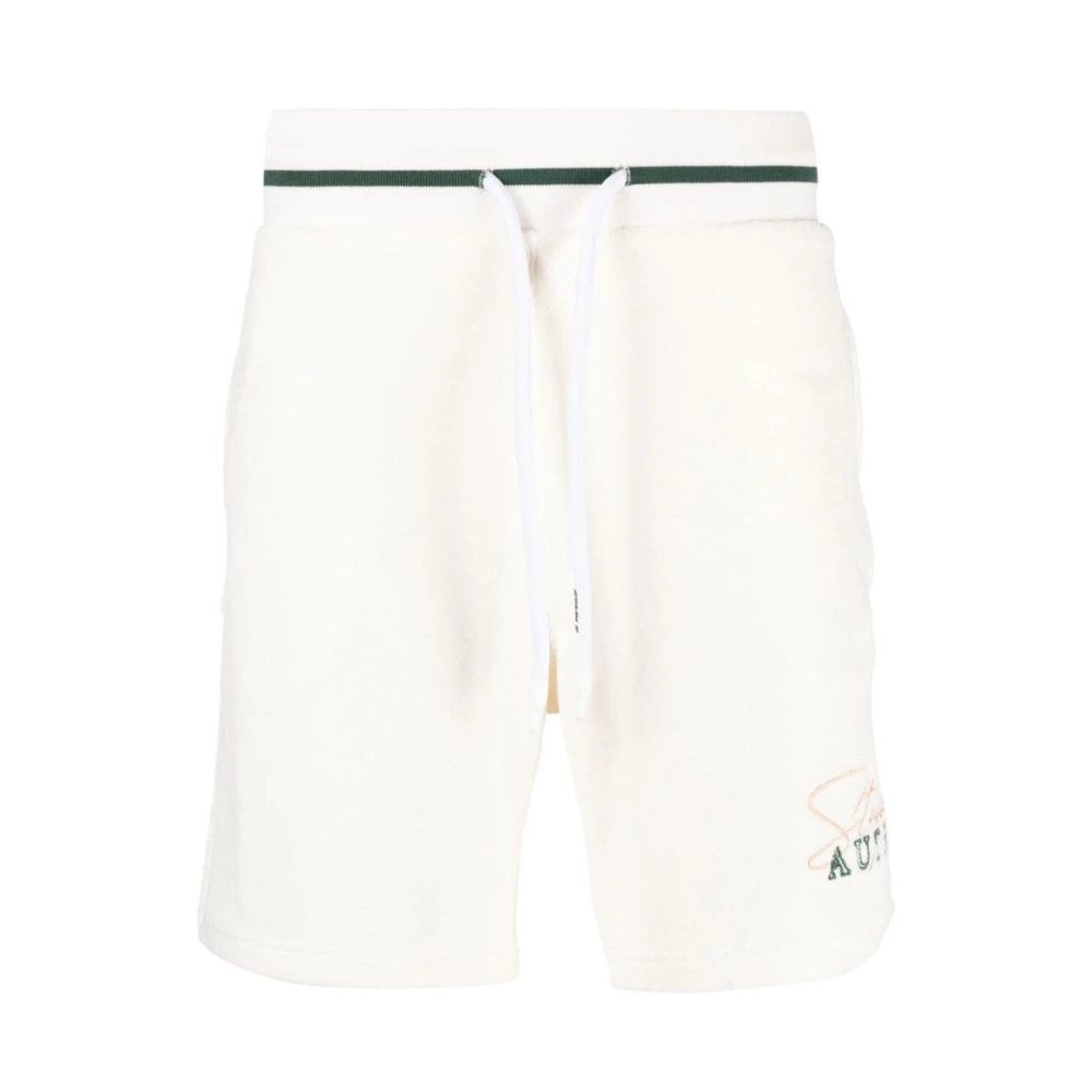Autry Gestreept Katoenmix Short White Heren