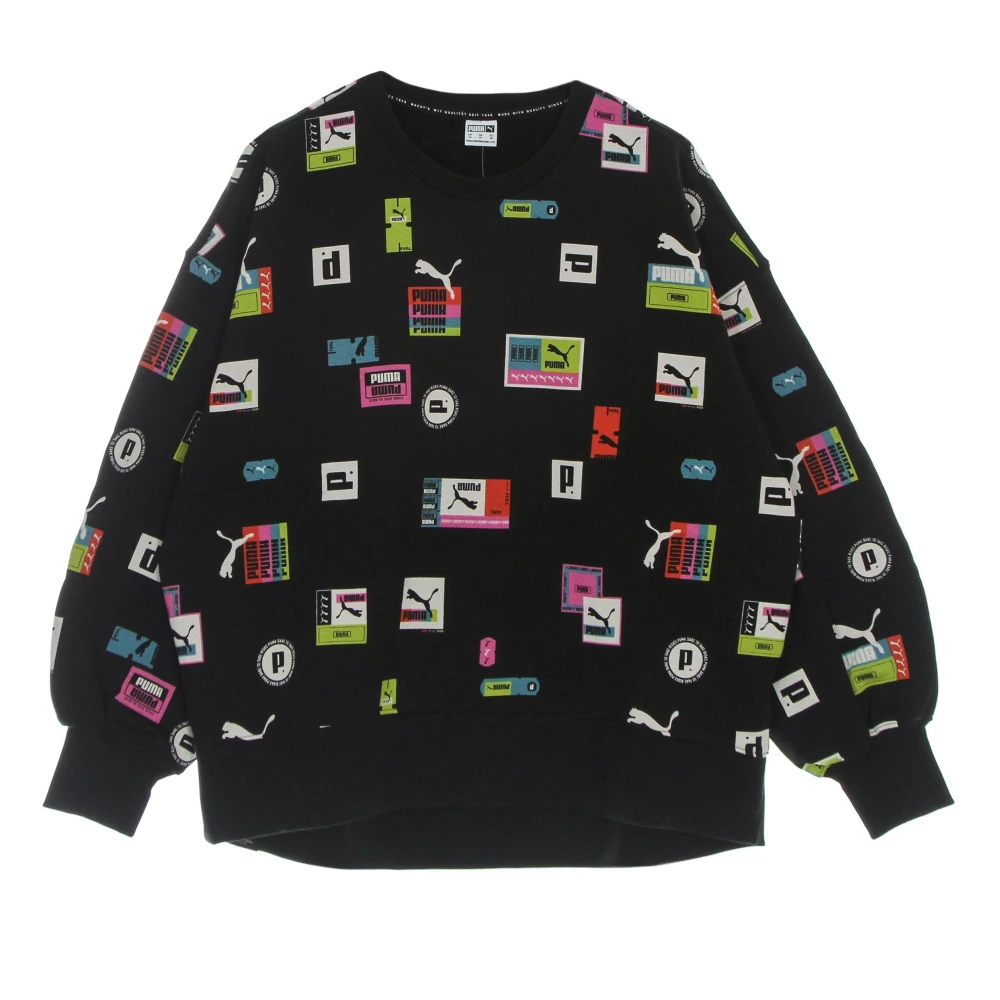 Puma Liefde Crewneck Sweatshirt All Over Print Multicolor Dames