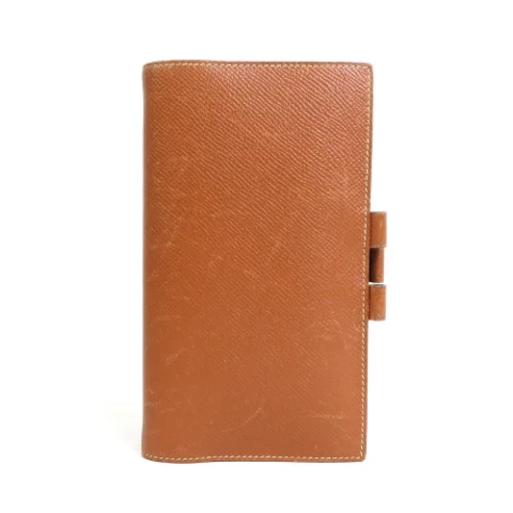 Hermès Vintage Pre-owned Leather home-office Brown Dames