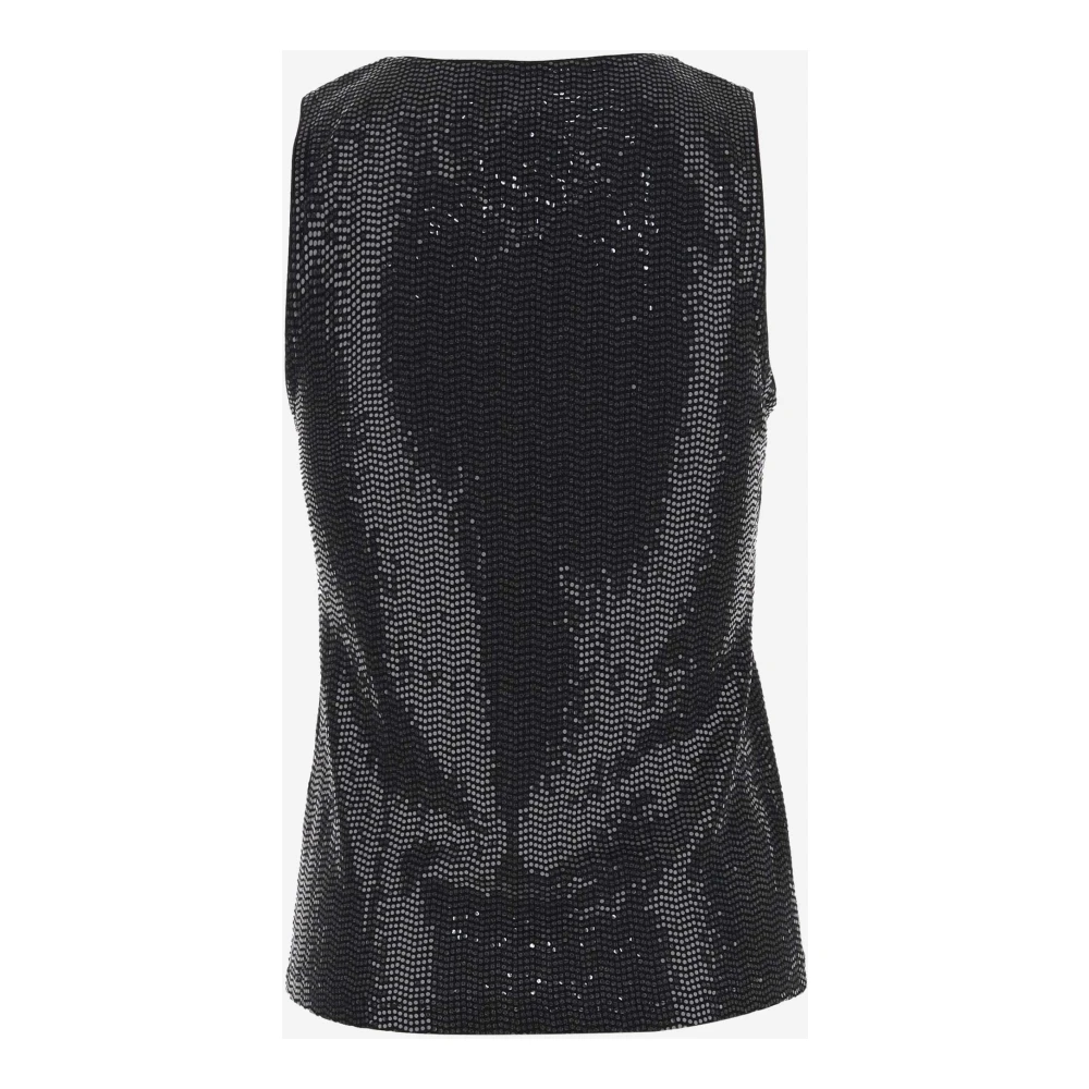 MCM Stijlvolle mouwloze tops voor vrouwen Black Dames
