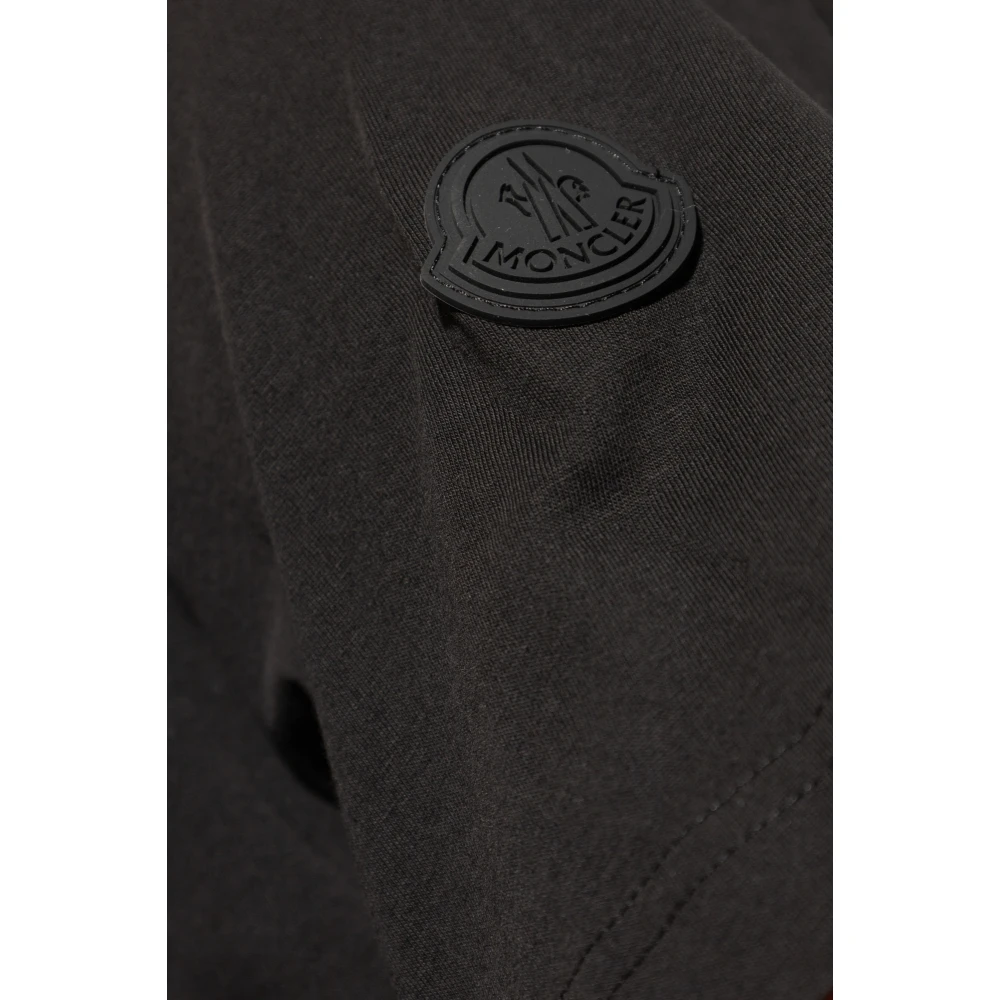 Moncler T-shirt met logo Black Heren