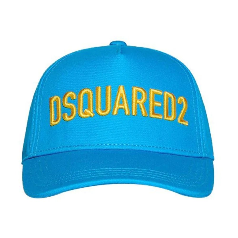 Dsquared2 Turquoise pet met logo borduursel Blue Unisex