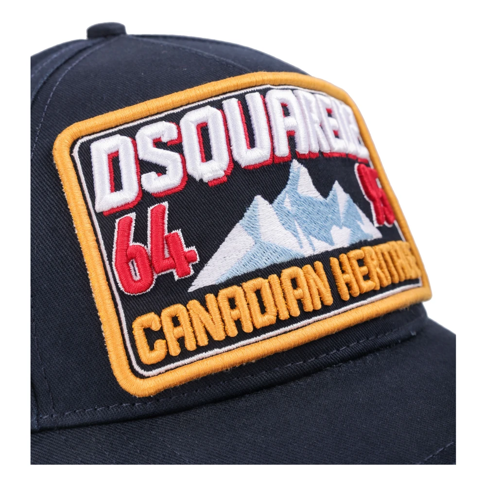 Dsquared2 Canadese Heritage Baseball Cap Blue Heren