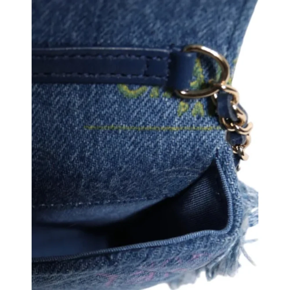 Chanel Vintage Pre-owned Denim chanel-bags Blue Dames