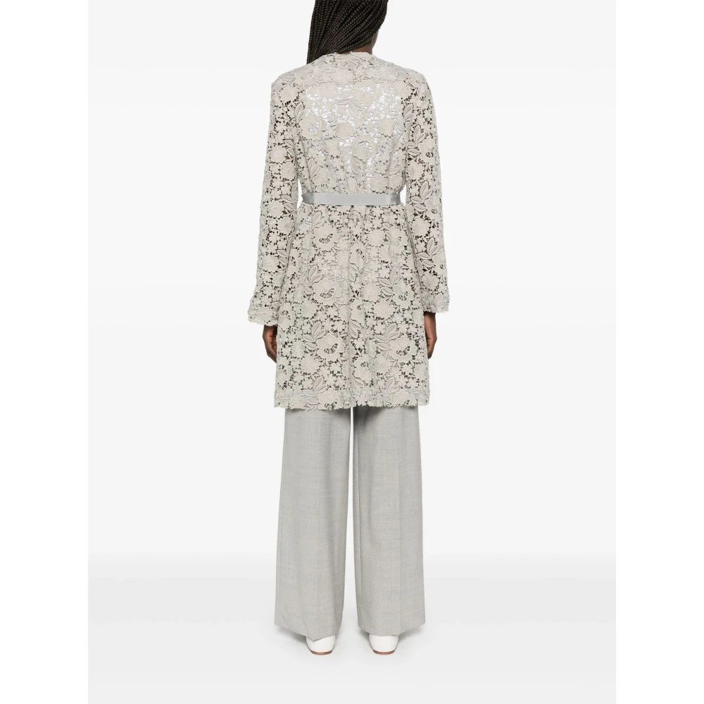 P.a.r.o.s.h. Neutrale Jas voor Stijlvolle Outfits Gray Dames
