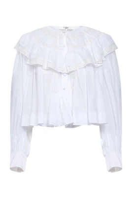 Cropped Ruffle Top