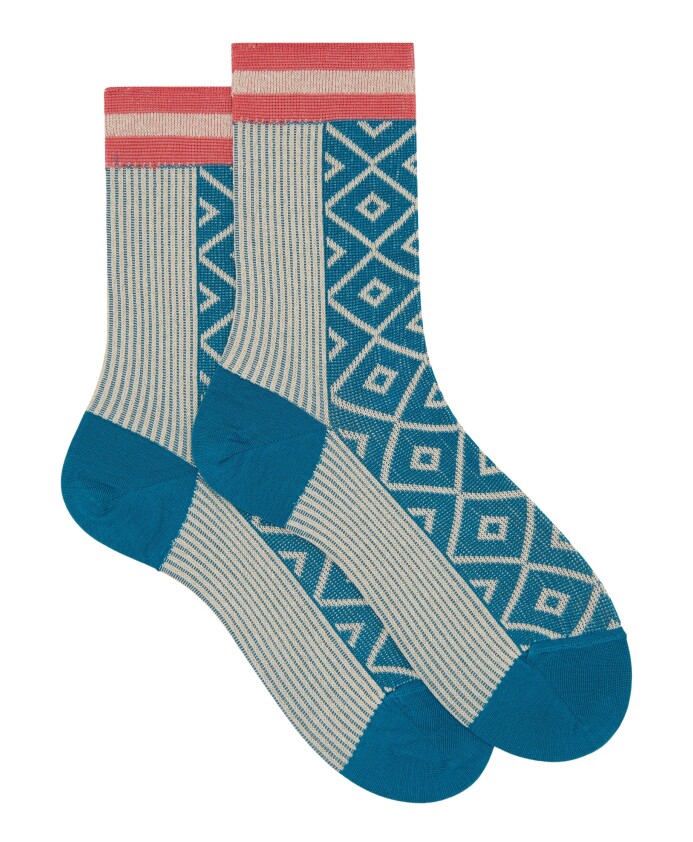 chaussettes-courtes-en-coton-bleu-clair-pour-femmes-avec-motif-a-paillettes-et-a-cotes