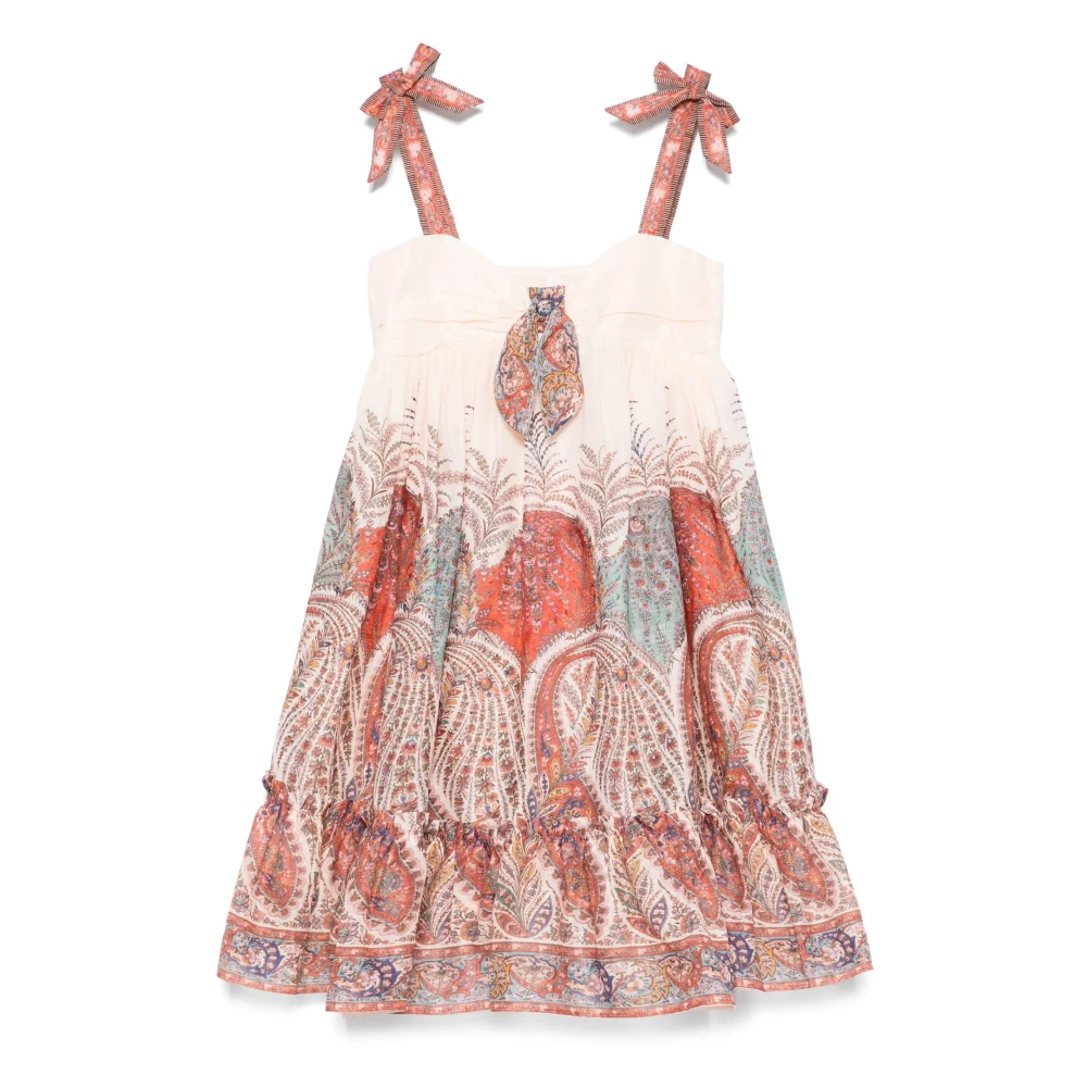 Zimmermann Women's Paisley Print Cotton Dress With Bows