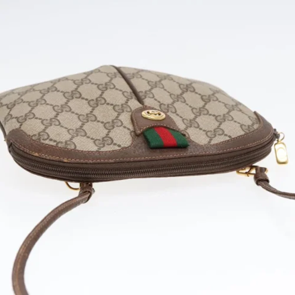 Gucci Vintage Pre-owned Leather shoulder-bags Beige Dames