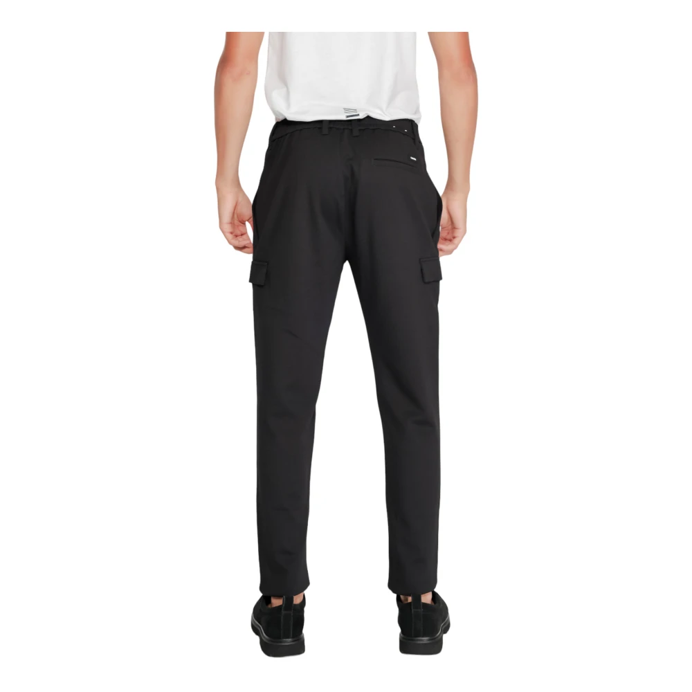 Calvin Klein Gebreide Tapered Broek Herfst Winter Collectie Black Heren