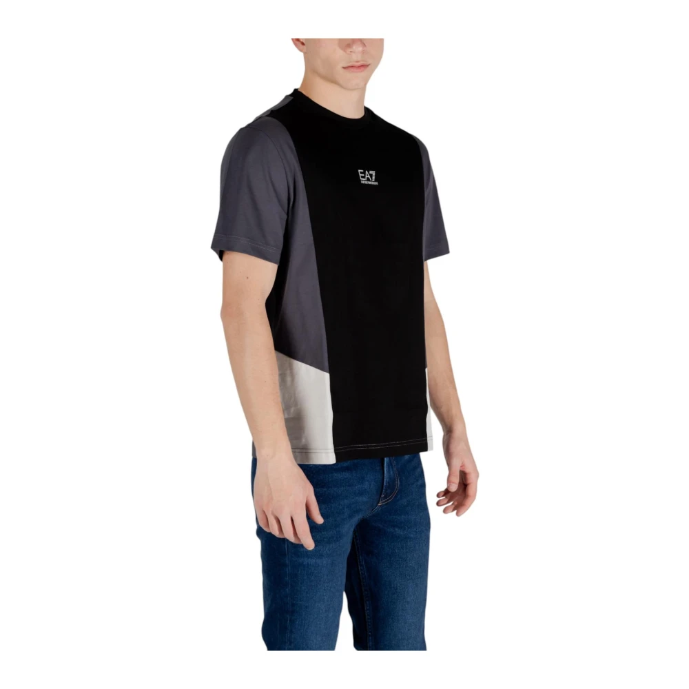 Emporio Armani EA7 Multicolor katoenen T-shirt met korte mouwen Multicolor Heren