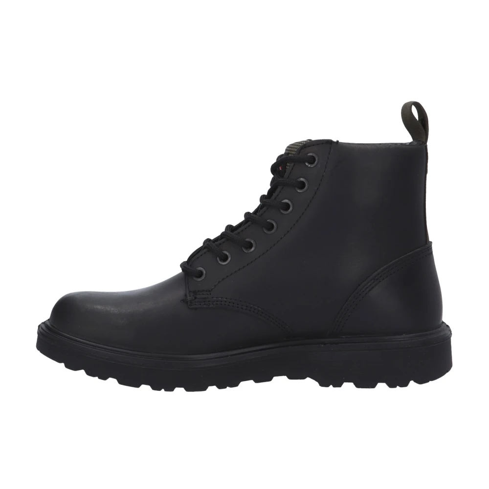 Blauer Veterschoen Enkellaars F3Guantanamo6 Oil Black Heren