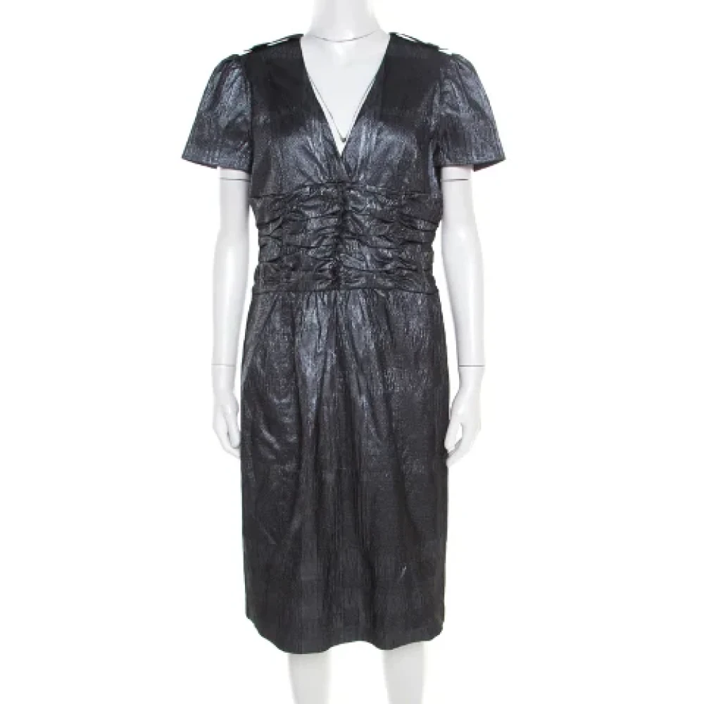 Burberry Vintage Pre-owned Fabric dresses Gray Dames