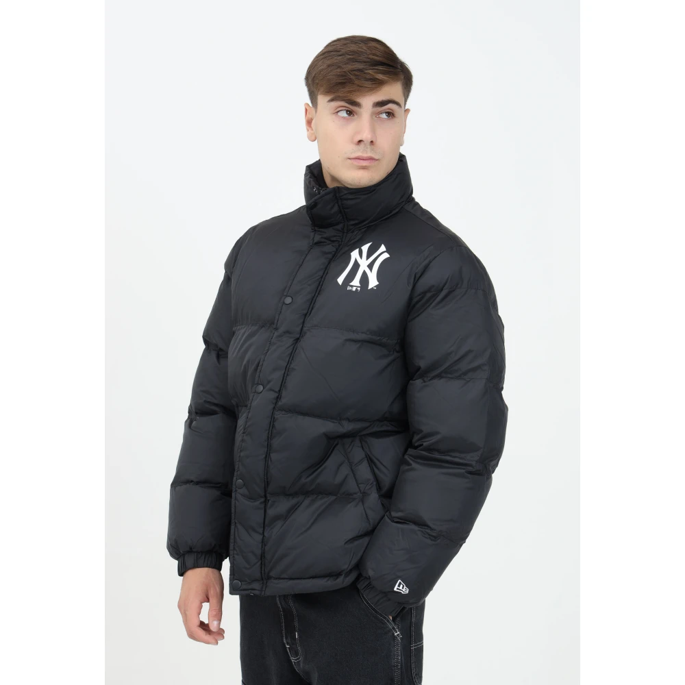 new era Zwarte Pufferjas New York Yankees Black Heren