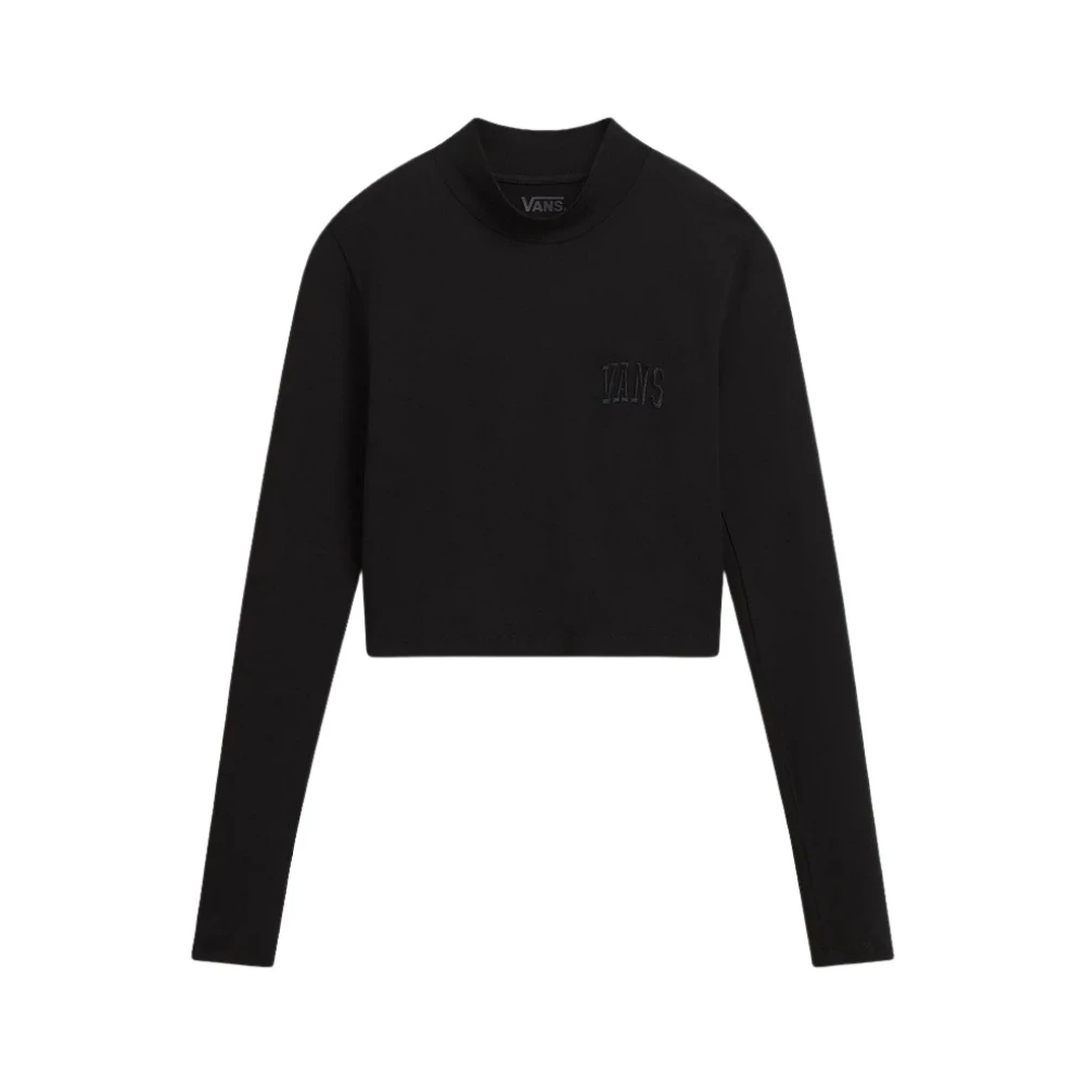 Vans Mock Neck Longsleeve Shirt Black Dames