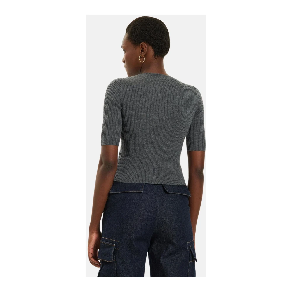 pinko Stijlvolle Gebreide Collectie Gray Dames