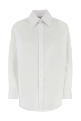 Vit Elegant Skjorta Dammode